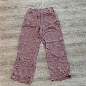 Old Navy High rise wide leg striped linen pants